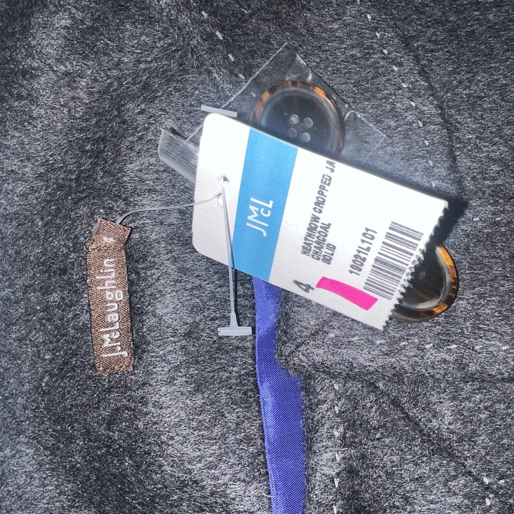 Gray Wool Button-Up Jacket - Picture 3 of 4